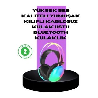 Rgb Aydınlatmalı Kablosuz Bluetooth Kulaklığı