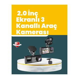 Full Hd Çift Yönlü Araç Kamerası Hareket Algılama Döngüsel Kayıt