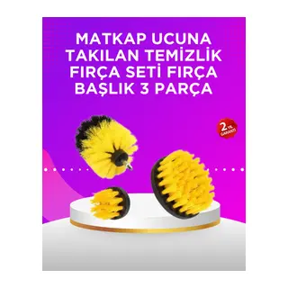 Matkap Ucu Temizlik Fırçası Seti Banyo Fayans Zemin İçin