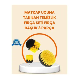 Matkap Ucu Fırça Seti Halı Fayans Zemin Temizliği