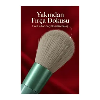 Göz Farı Allık Fondöten İçin Uygun 13'lü Makyaj Fırçası Seti Kompakt Tasarım