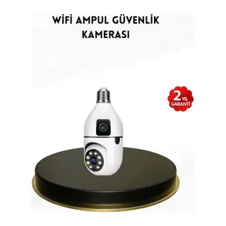 1080p Wifi Ampul Kamera Uzaktan Erişimli Hareket Sensörlü Gece Görüşlü
