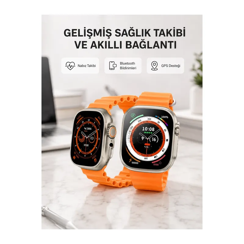Kordonlu Akıllı Saat – Sesli Görüşme, Gps, Nabız Ve Uyku Takibi