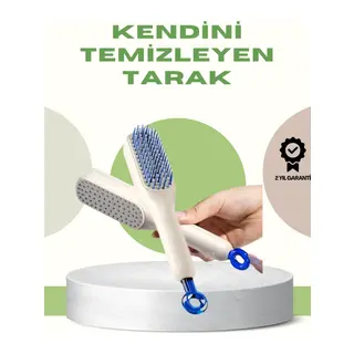 Anti-statik Saç Tarağı – Kolay Temizlenebilir, Silikon Masaj Uçlu, Kompakt Boyut