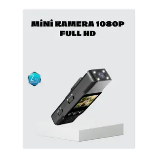 Mini Güvenlik Kamerası 1080p 3mp Fotoğraf 180° Ayarlanabilir Lens Usb Şarjlı