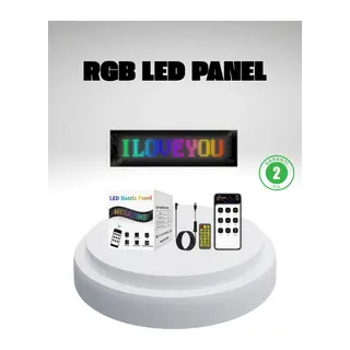 Rgb Led Panel – Mobil Uyumlu, Yazı Ve Gıf Destekli, Usb Bağlantılı Dekoratif Ekran