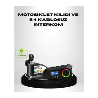 Motosiklet Ve Günlük Kullanım İçin Bluetooth Hoparlör Ve Disk Kilidi Seti