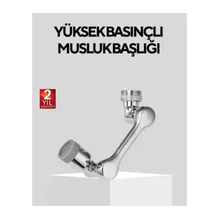 Döner Musluk Başlığı Çok Açılı Robotik Kol Su Tasarruflu