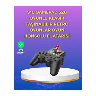 2.4 İnç Ekranlı 500 Oyunlu Taşınabilir Retro Oyun Konsolu, Şarjlı El Tipi Mini