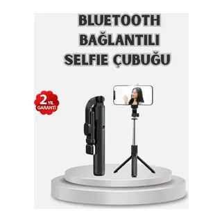 Kablosuz Bluetooth Selfie Çubuğu – 360° Dönebilir Başlık, Taşınabilir Ve Şık Tasarım