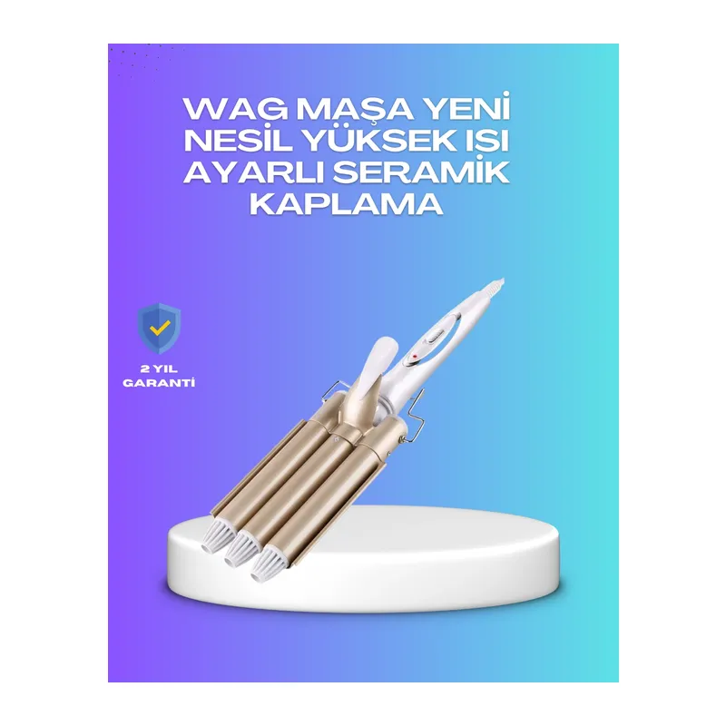 Hızlı Isınan Şarjlı Saç Kıvırıcı Maşa