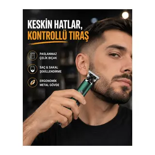 Şarjlı Erkek Tıraş Makinesi – 180 Dakika Pil Ömrü, 2.5 Saat Hızlı Şarj, Usb Ve Powerbank Uyumlu