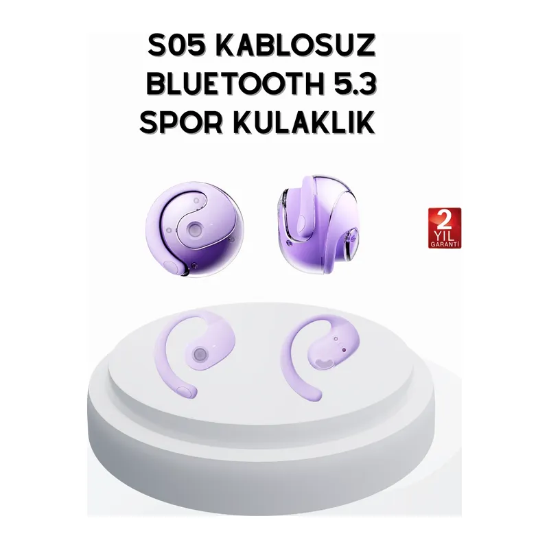 S05 Bluetooth 5.3 Kulaklık Ipx4 Su Geçirmez Hızlı Eşleşme Güçlü Stereo Ses