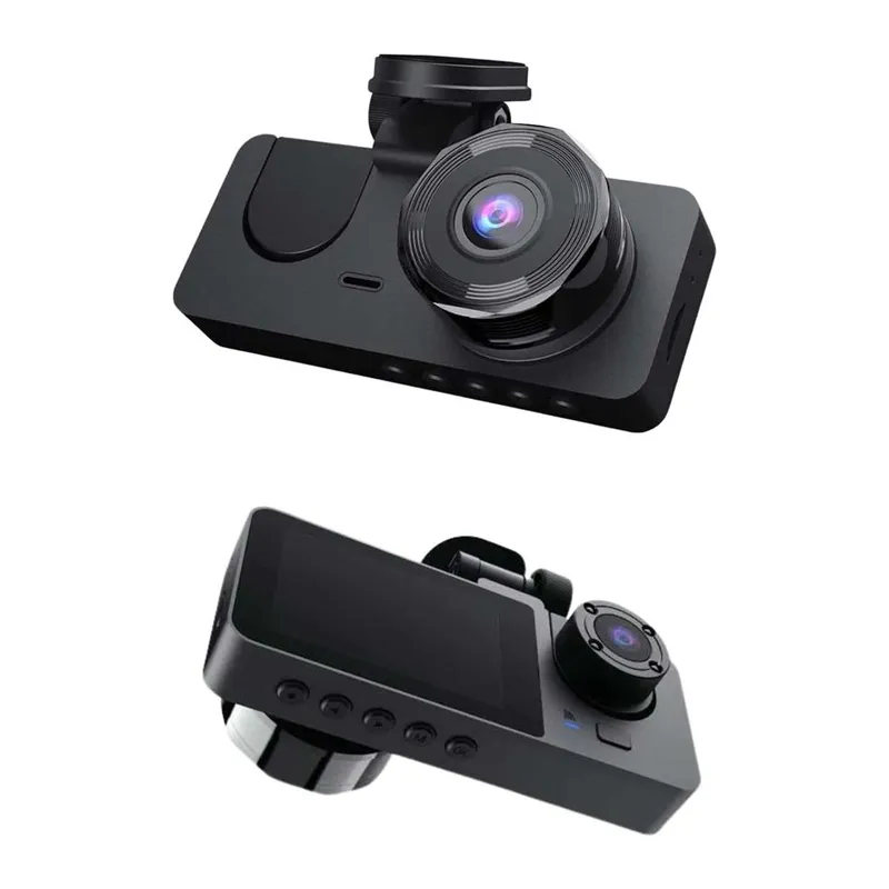 Yol Kayıt Araç Kamerası Hd Dvr 3 Kameralı 2.0in Ekranlı Ön İç Arka