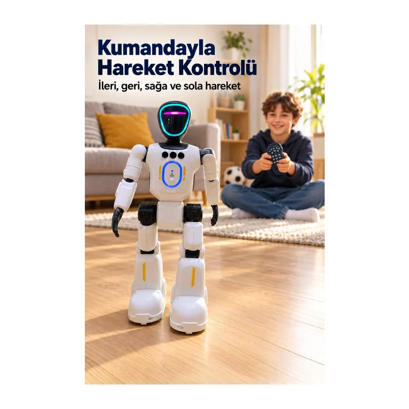 Programlanabilir Robot Oyuncak Kumandayla Komut Kaydetme Özellikli