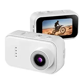 F2 2k 1080p Parmak Kamera 130° Geniş Açı Ips Ekranlı 25g Mini Taşınabilir Cep Kamerası Beyaz