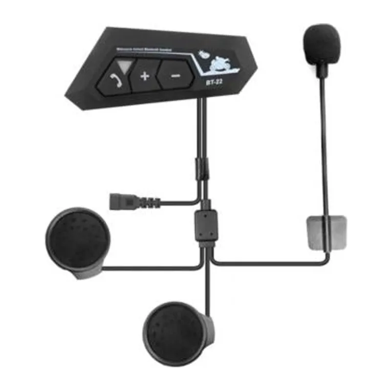 Bt22 Kask Kulaklık Bluetooth Motosiklet Kulaklık 5.0 Bluetooth Interkom Motorsiklet Kulaklık