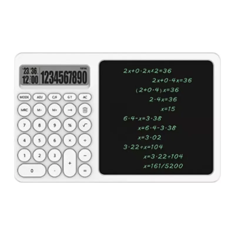 Çok Amaçlı Digital Hesap Makinesi Lcd Ekran Yazma Tableti Ofis Okul İçin Silinebilir El Yazısı Not Defteri