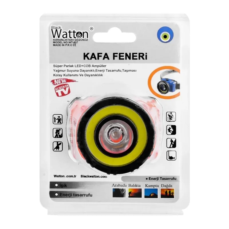 Güçlü Pilli Kafa Lambası Wt-607
