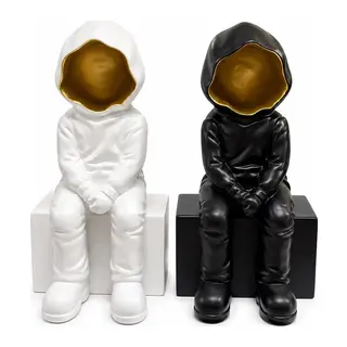 Dekoratif Polyester Oturan Astronot Biblosu Alk5302