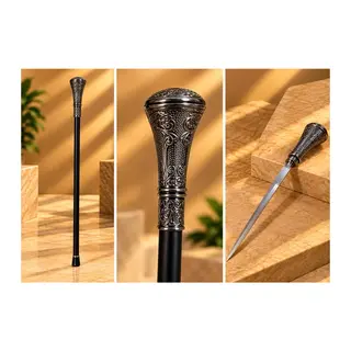Asa Başlıklı Kılıçlı Baston Alk2561