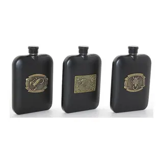Paslanmaz Çelik Kabartmalı Tekli 6 Oz Matara Alk2666