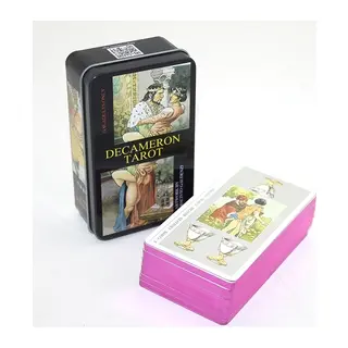 Decameron Metal Kutulu Tarot Kartı Alk2768