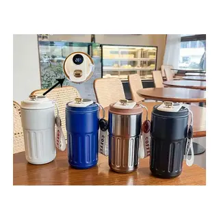 Askılı Ve Derece Göstergeli Vakumlu Mug - 500 Ml Modern Kahve Termosu Alk3136
