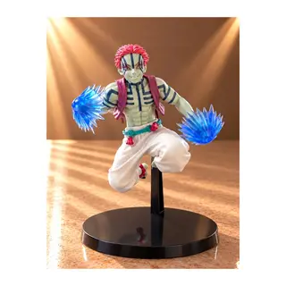 Demon Slayer Akaza Üst Ay 3 Mavi Alev Efektli Anime Figürü 20 Cm Alk6593