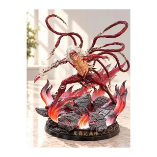 Ledli Demon Slayer Tengen Uzui Çift Kılıçlı Efektli Anime Figürü Alk6602