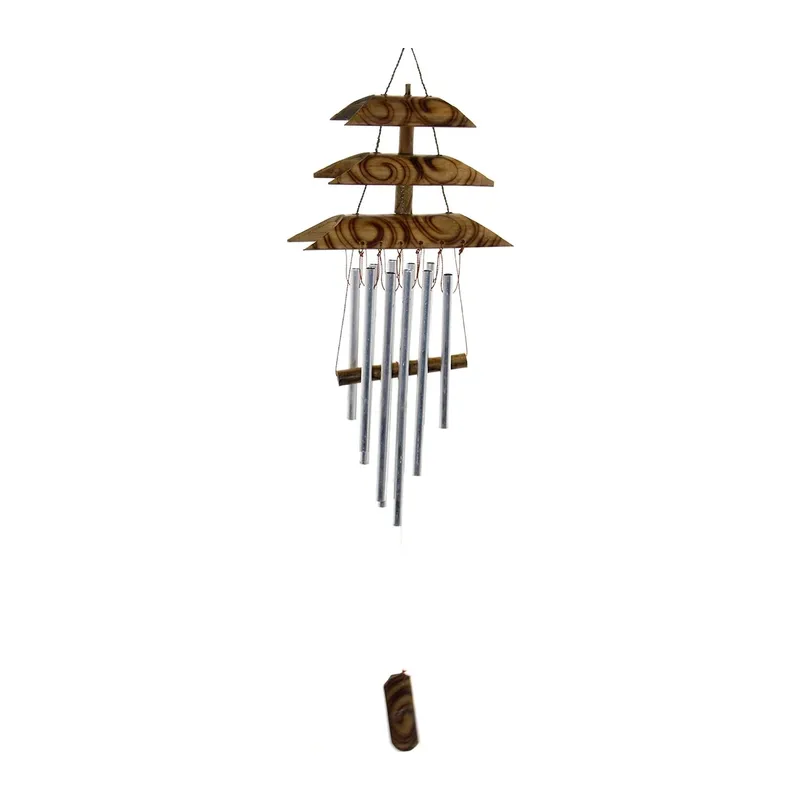 Bambu Metal Çanlı Rüzgar Çanı Repot-4