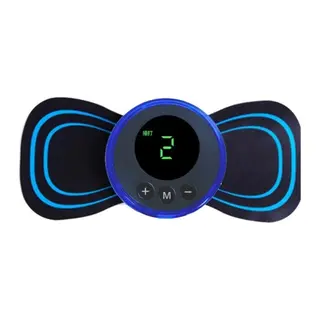 8 Modlu Mini Şarjlı Kelebek Lcd Ekran Ems Boyun Omuz Kol Sırt Elektrikli Masaj Bantı Kas Stimülatörü