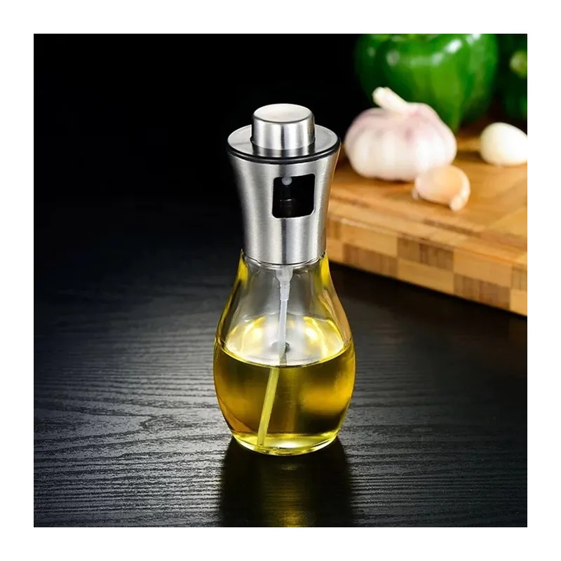 Paslanmaz Çelik Başlıklı Cam Spray Yağdanlık