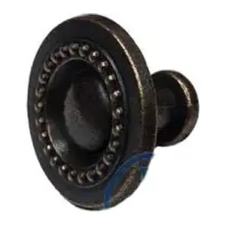 Dekoratif Zamak Düğme - 23x23mm, Eskitme, 1 Adet