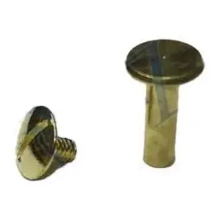 Cilt Menü, Katalog, Kartela Vidası, 20 Mm - Sarı, 100 Adet