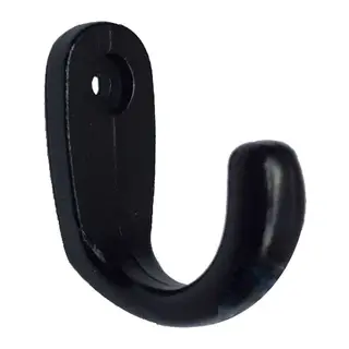 Büyük Tekli Fincan Askı, Dekor Askısı - Siyah, 100 Adet, 12x23x30 Mm