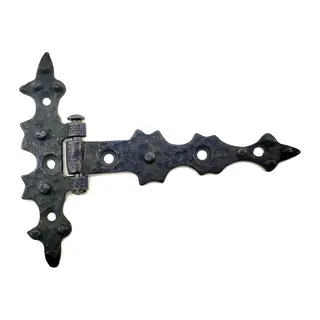 Antika Tarz Dekoratif Pirinç Yıldız Kuyruklu Menteşe - 85x110 Mm, Oksit