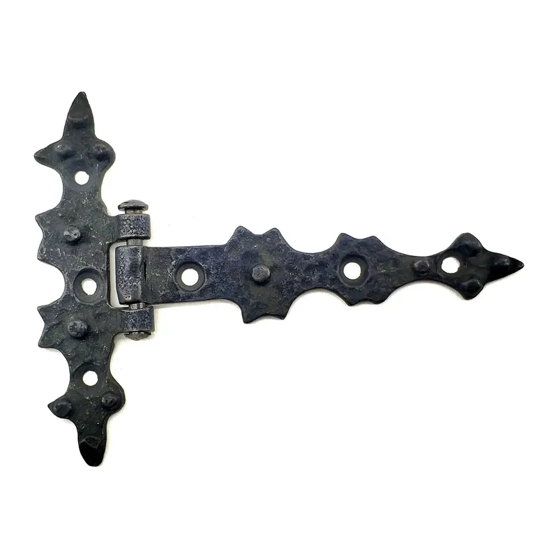 Antika Tarz Dekoratif Pirinç Yıldız Kuyruklu Menteşe - 85x110 Mm, Oksit