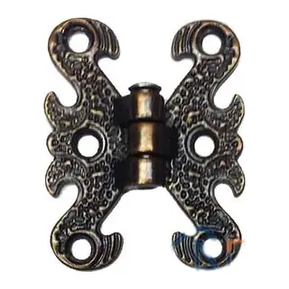 Zamak Kelebek Menteşe - Küçük, 30x40mm, Oksit, 100 Adet