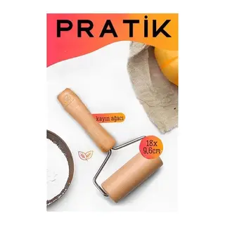 Pratik Merdane Ahşap Ergonımik Oklava