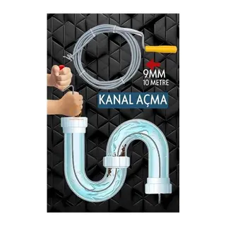 Profesyonel Kanal Açma Sprali Kanal Gider Tıkanık Açıcı 10 Mt