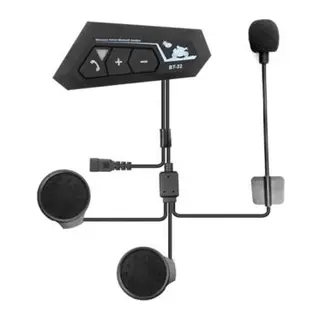 Bt22 Kask Kulaklık Bluetooth Motosiklet Kulaklık 5.0 Bluetooth Interkom Motorsiklet Kulaklık