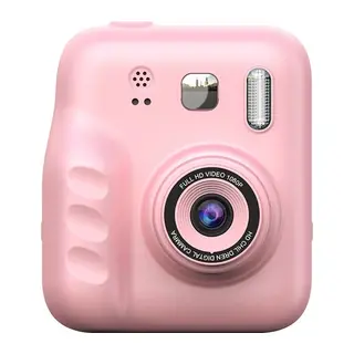 Dijital Fotoğraf Çıkaran Video Kaydedici Taşınabilir Anında Baskı Çıkaran Çocuk Kamerası Pembe