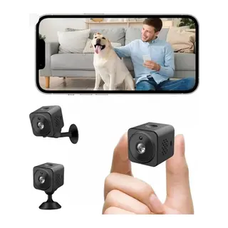 Akıllı Mini Kamera 1080p Hd Wifi Mobil Uygulamalı Şarjlı Gece Görüşlü Çift Yönlü Ses Kart Destekli