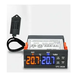 Stc-3028 Dijital Sıcaklık Nem Ölçer 110-220v 10a Termostat