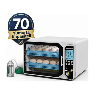 Wm-70 Tam Otomatik Akıllı Kuluçka Makinesi + Hediye Yedek Motor Ve Suluk Paketi