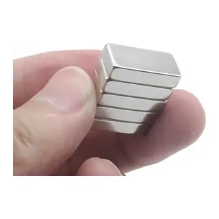 1 Adet 20x10x5 Mm Neodyum Magnet N35 Güçlü Mıknatıs Köşeli Ve Dayanıklı Nikel Kaplama