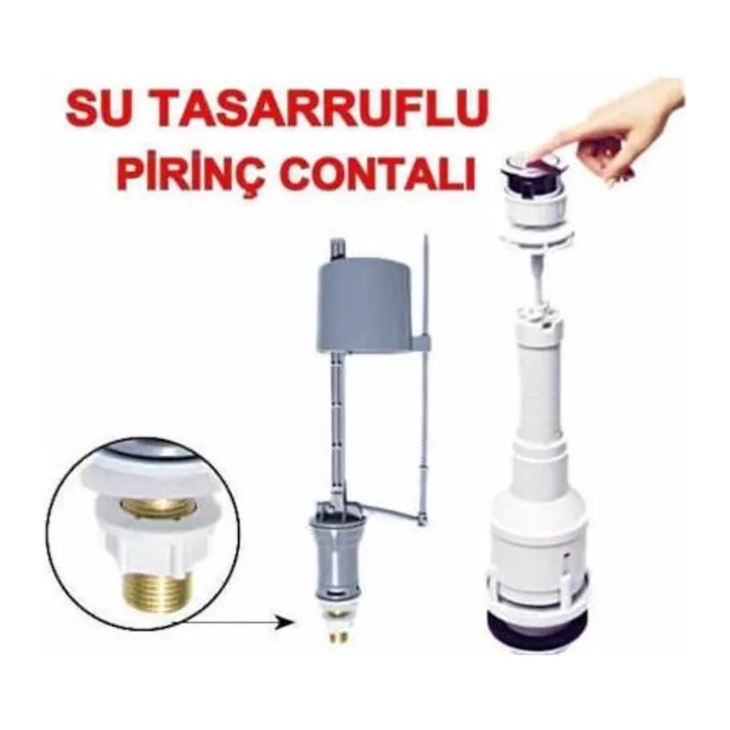 Klozet Sifon Basmalı Rezervuar İç Takım Su Tasarruflu