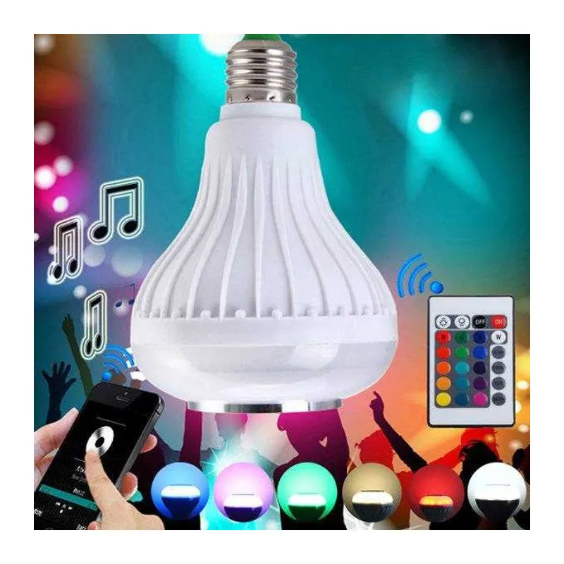 Hoparlör Ve Led Lamba Uzaktan Kumandalı Ampül
