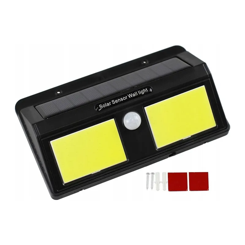 Solar Güneş Enerjili Sensörlü 96 Cob Led Aplik Duvar Tipi Led Lamba